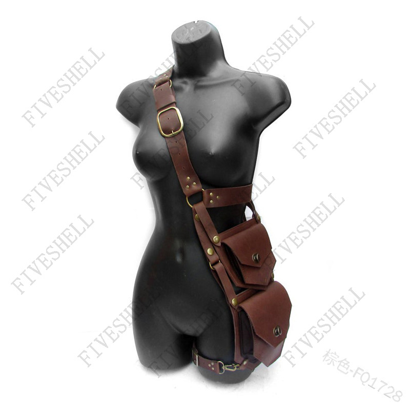 Women'S Viking Accessories - Medieval Renaissance Waist PU Belt Waist