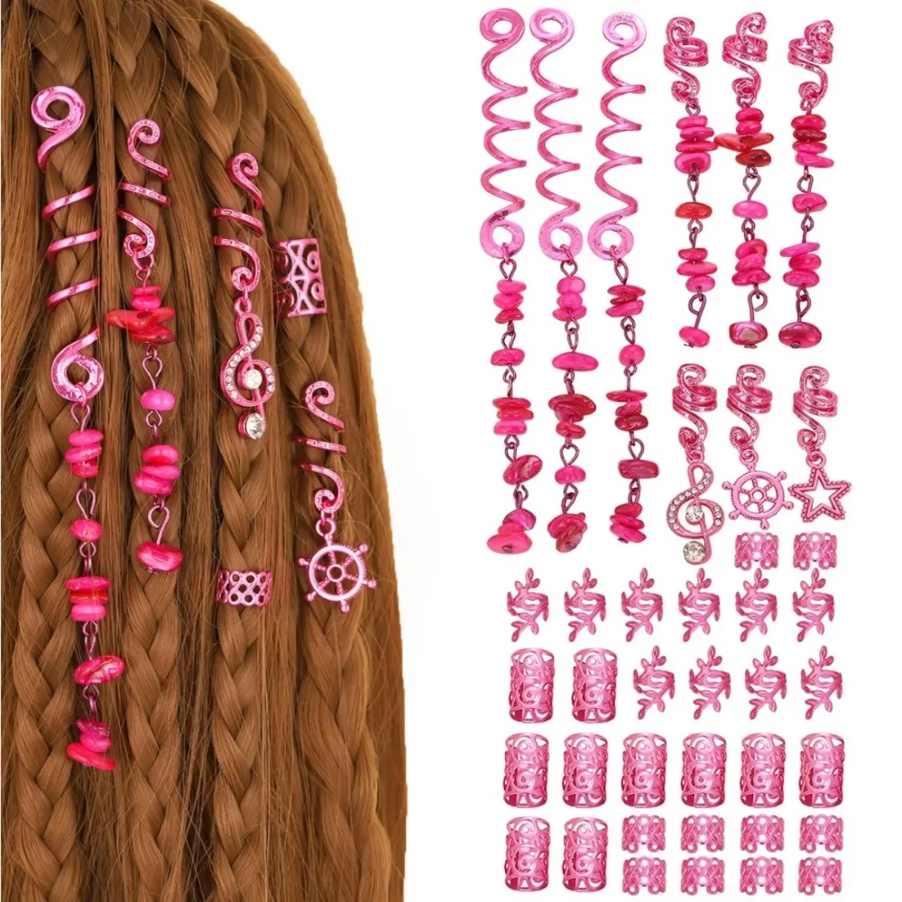 Women'S Viking Accessories - 10Pcs Rose Viking Spiral 3D Charm