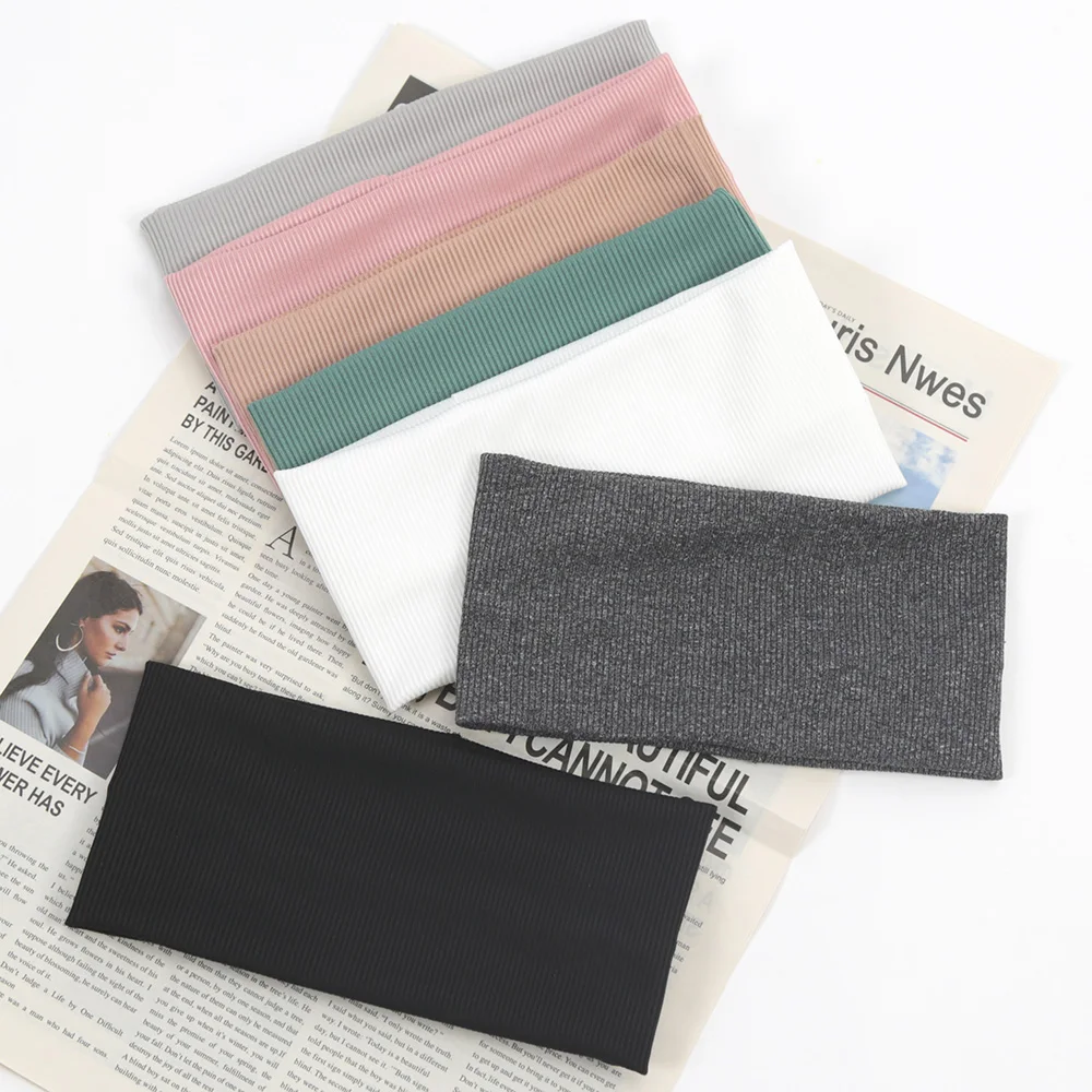 Women'S Yoga Accessories - Women Solid Color Headband Yoga Knitting
