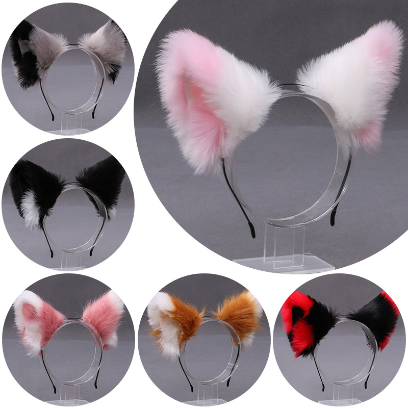 Women'S Ear Accessories - Fluffy Fox Cat Ear Plush Headband
