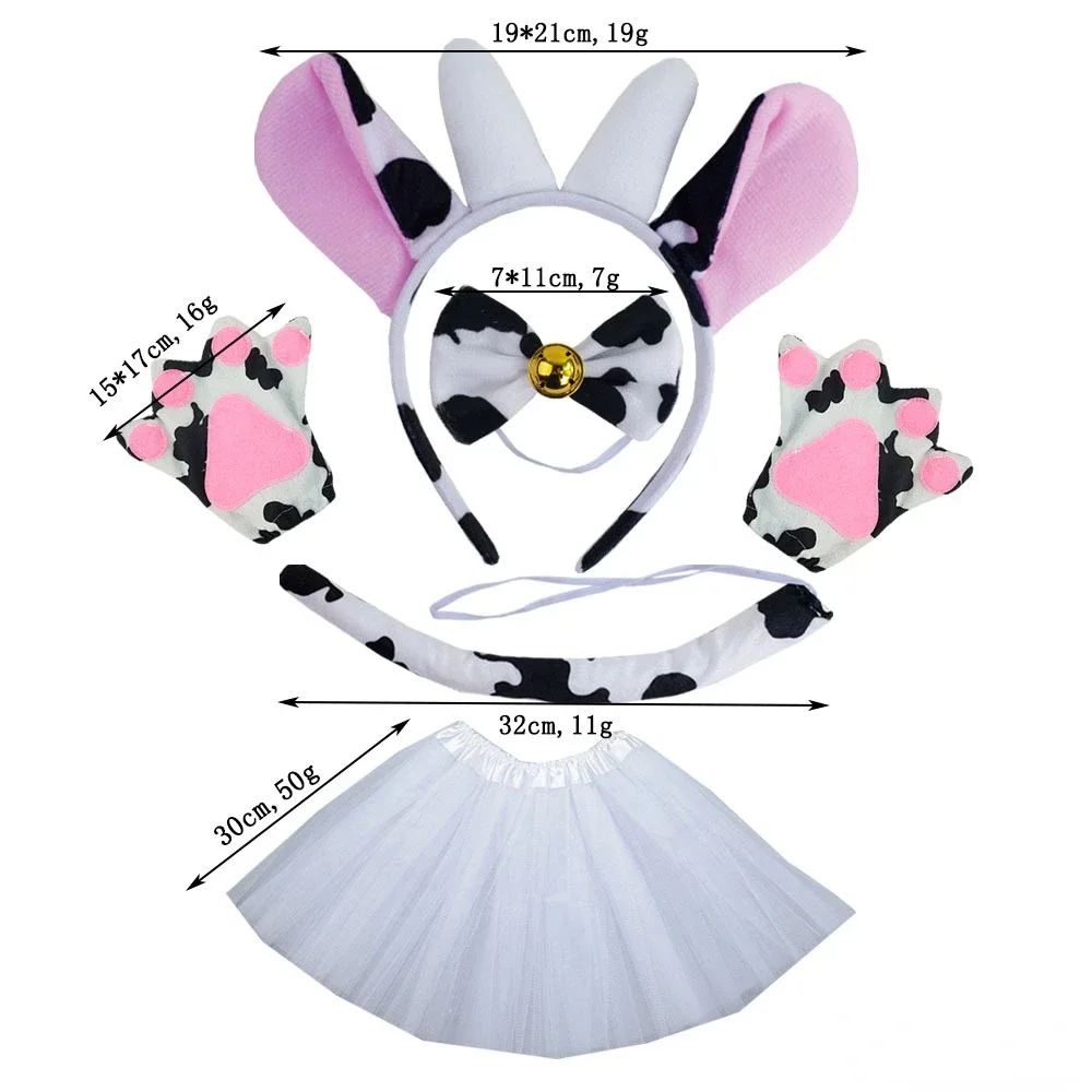 Women'S Ear Accessories - Milk Cow Costume Set Ears Headband