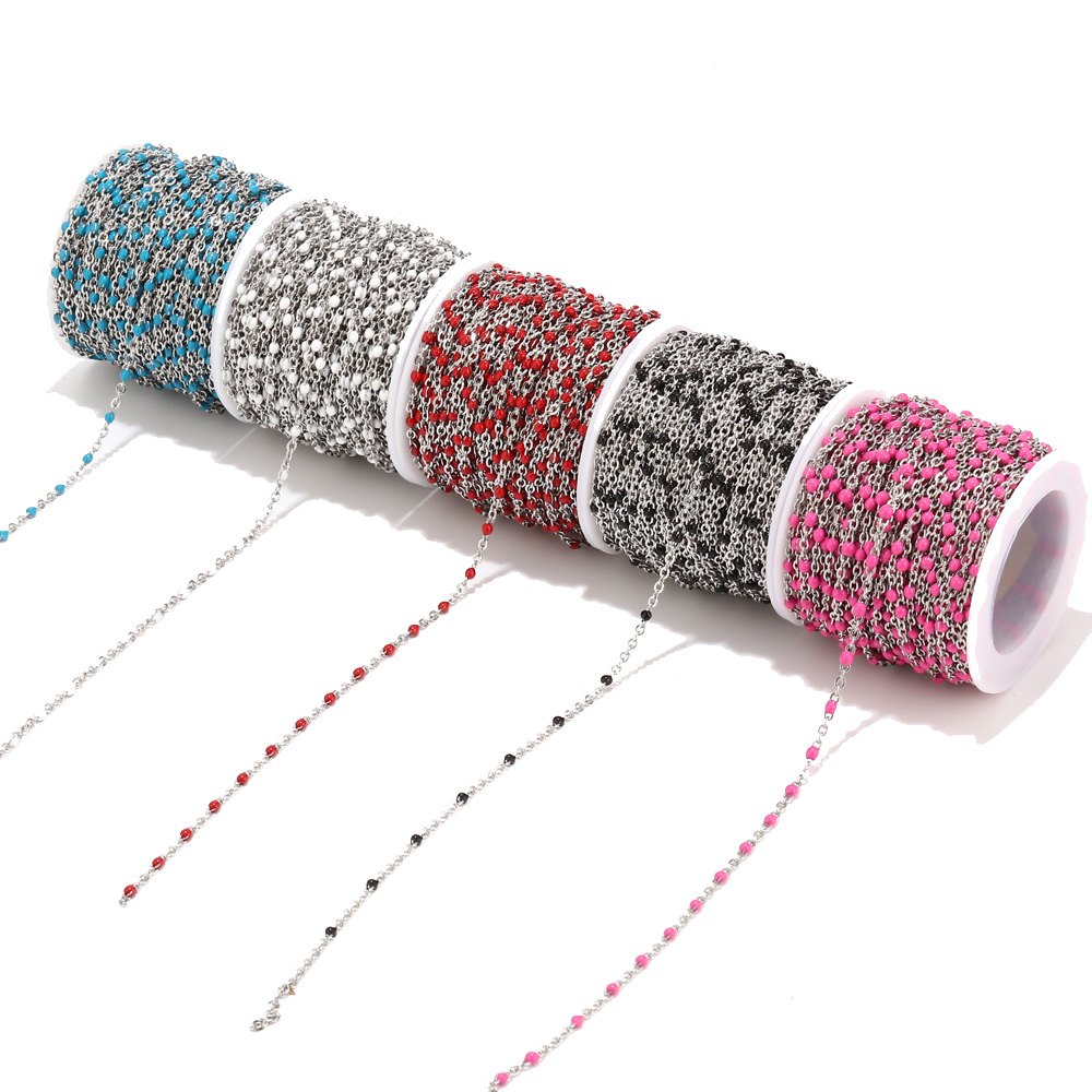 Beaded Anklet Chain - 2mm Width 2M Stainless Steel Chains