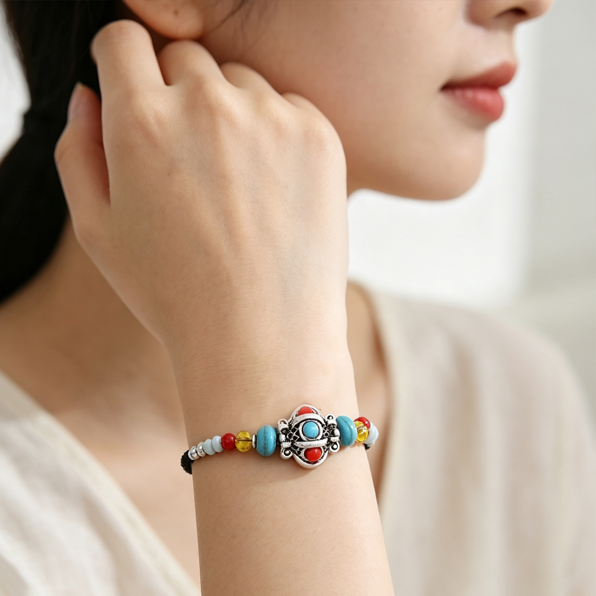 Women Accessories Nepal - Ethnic Handmade Weave Rope Tibetan Bracelet