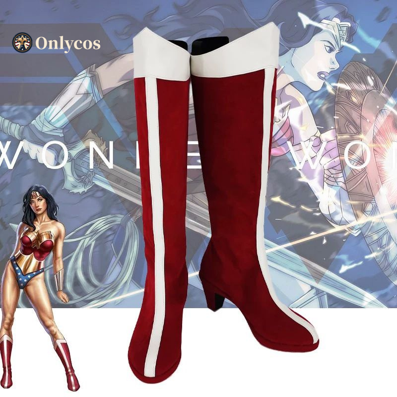 Women'S Accessories For Shoes - Wonder Cosplay Woman Shoes Halloween Party