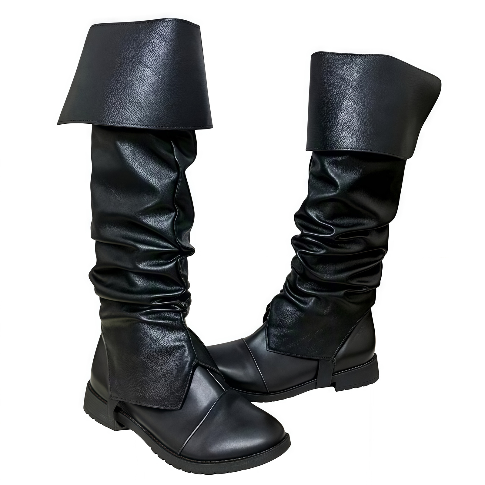 Women'S Viking Accessories - Medieval Pirate Boot Covers Adult Mens
