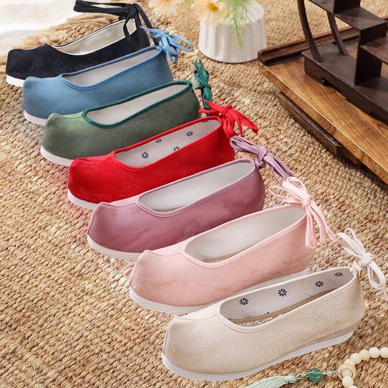 Women'S Accessories For Shoes - Solid Color Hanfu Ancient Style Shoes