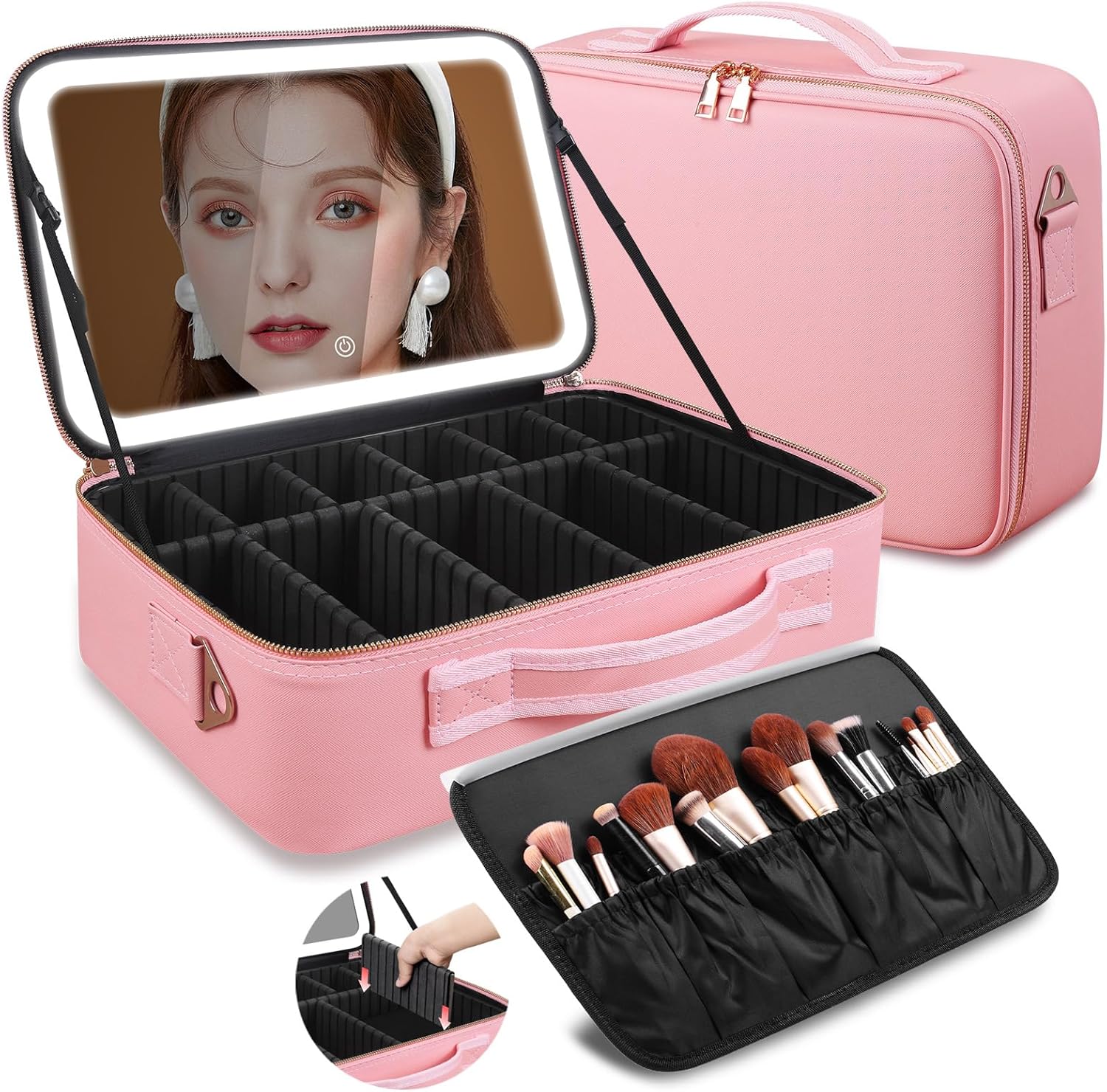 Women Accessories Organizer - Large Capacity Makeup Bag 15''X11'' with