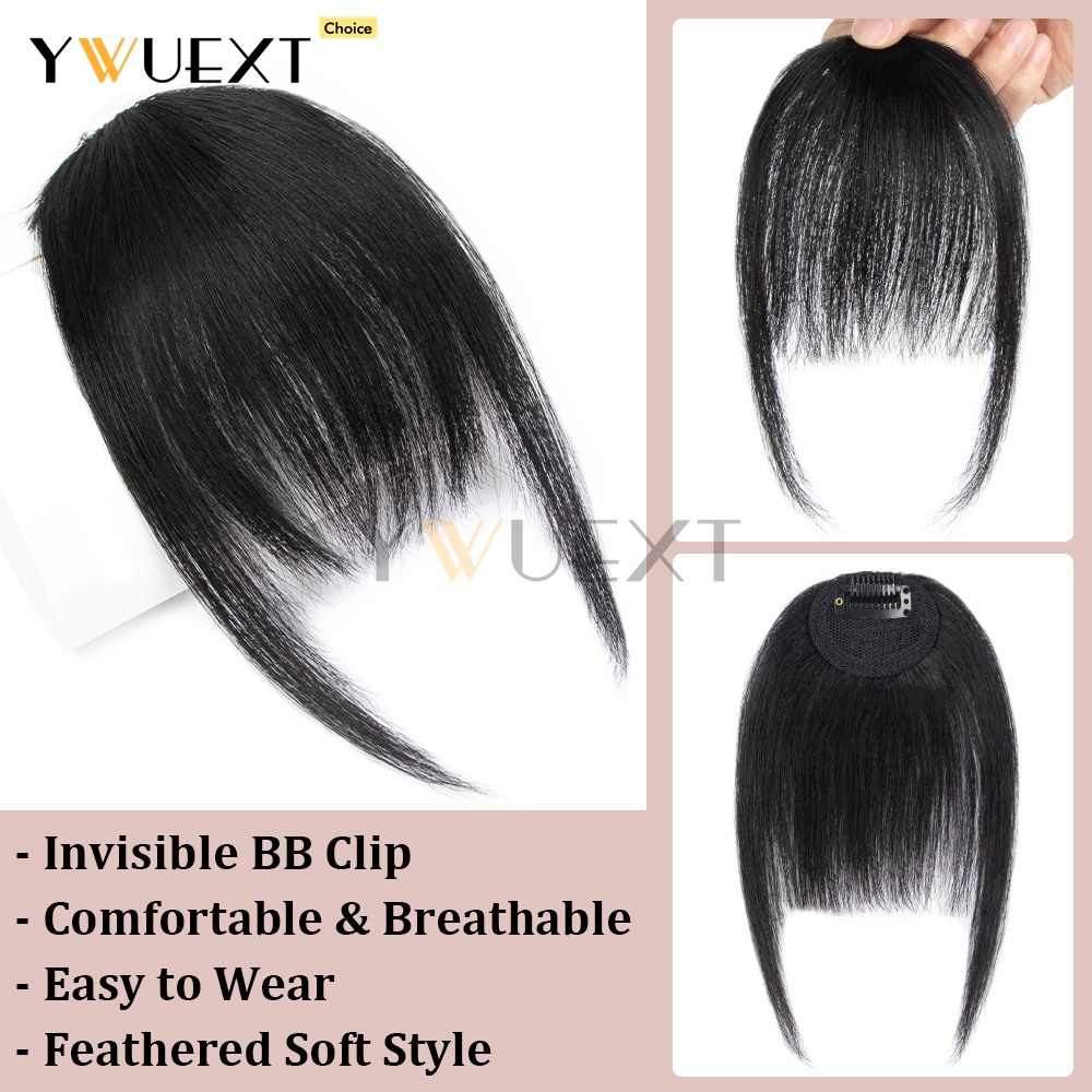 Clip In Human Hair Bangs Strai - Women Accessories Clearance recension och pris