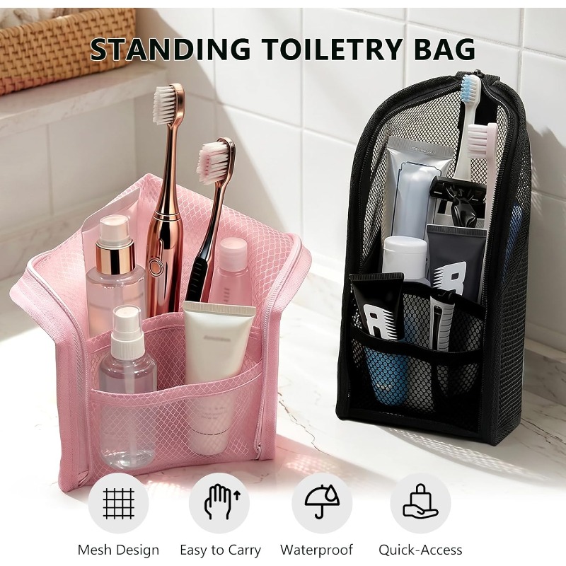 Mesh Toiletry Bag Breathable Q - Women Accessories Organizer recension och pris