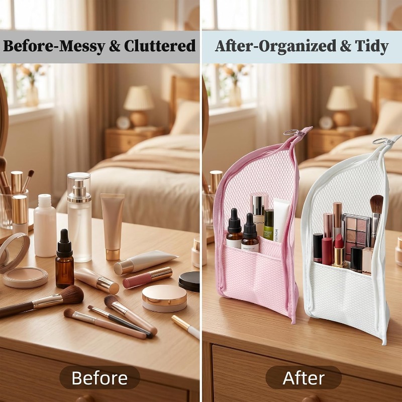 Mesh Toiletry Bag Breathable Q - Women Accessories Organizer recension och pris