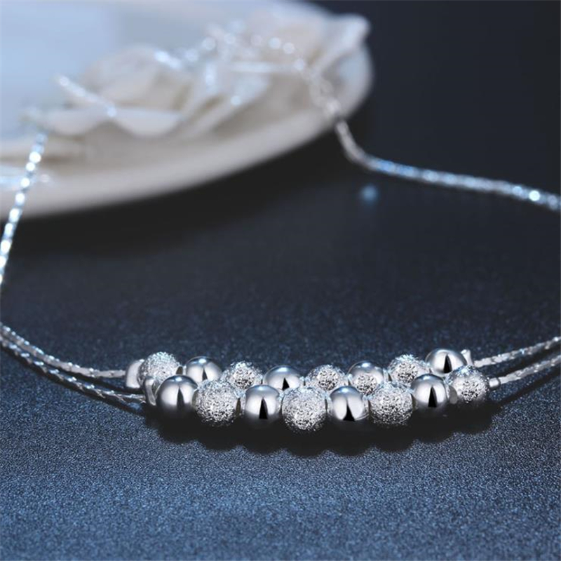 KOFSAC Summer New 925 Sterling - Beaded Anklet Chain recension och pris