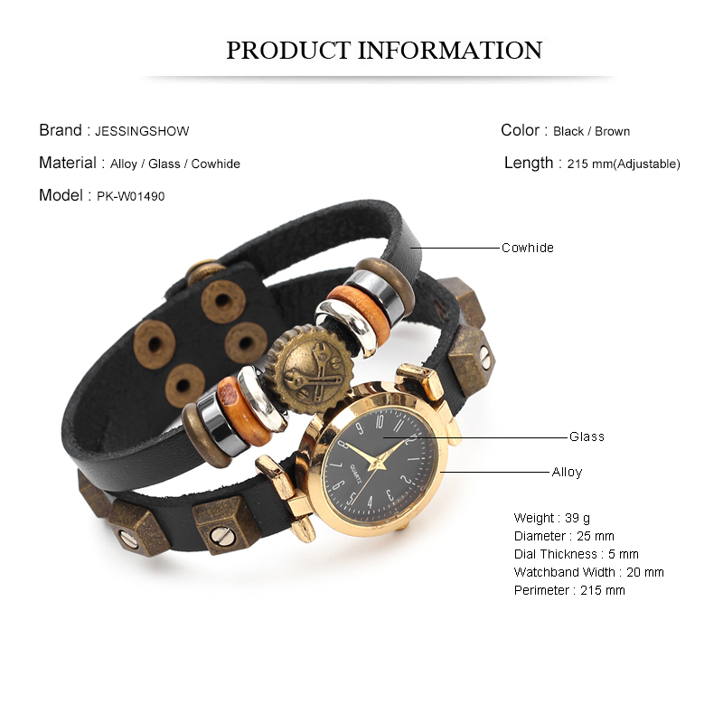 Punk Style Quartz Watch Handma - Women Accessories Pk recension och pris