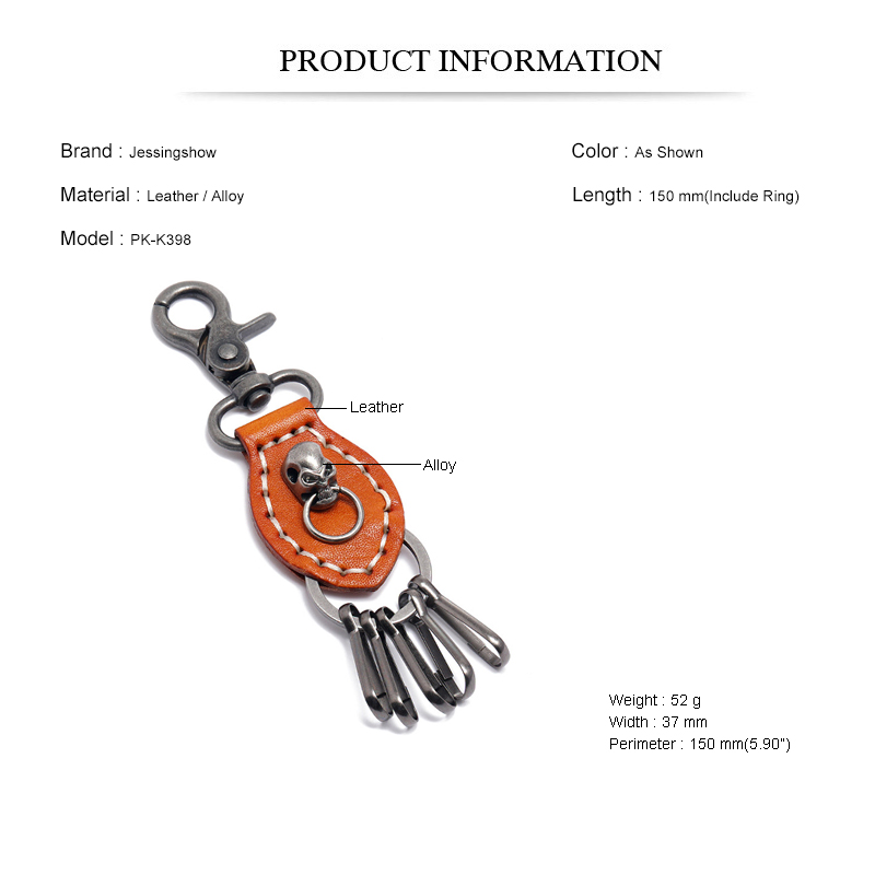 Jessingshow Leather KeyChain H - Women Accessories Pk recension och pris