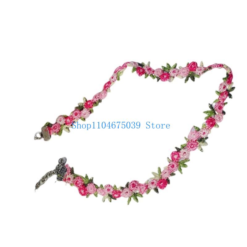 Fashionable Embroidered Flower - Women Accessories Pk recension och pris