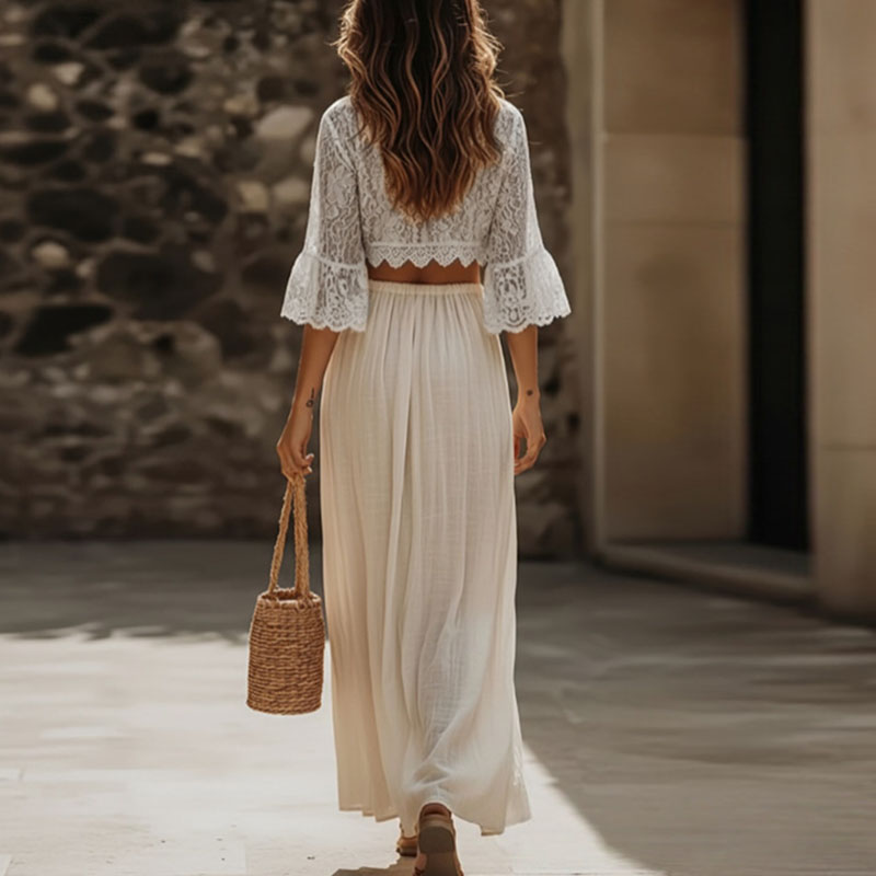 Womens Bohemian Lace Two Piece - Women'S Vacation Accessories recension och pris