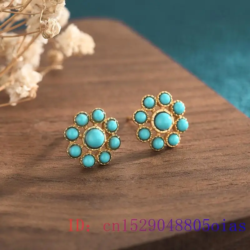 Turquoise Jade Earrings Charm  - Women'S Ear Accessories recension och pris