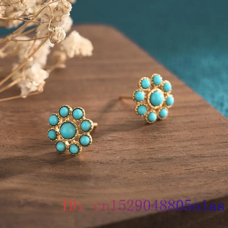 Turquoise Jade Earrings Charm  - Women'S Ear Accessories recension och pris