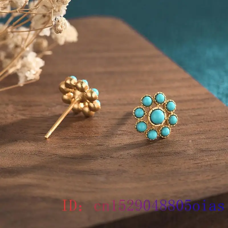 Turquoise Jade Earrings Charm  - Women'S Ear Accessories recension och pris