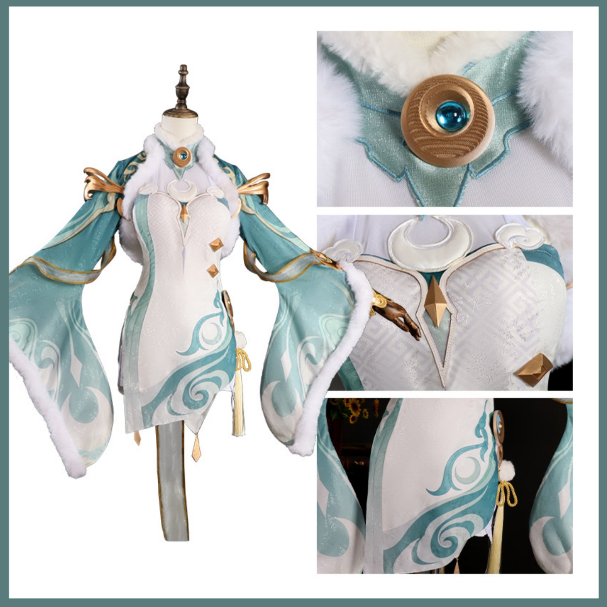 Game Zibai Cosplay Costume Gre - Women'S Clothing And Accessories recension och pris