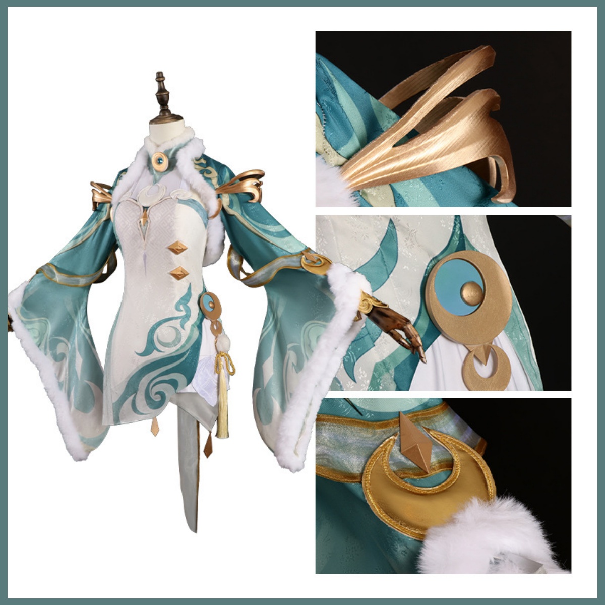 Game Zibai Cosplay Costume Gre - Women'S Clothing And Accessories recension och pris