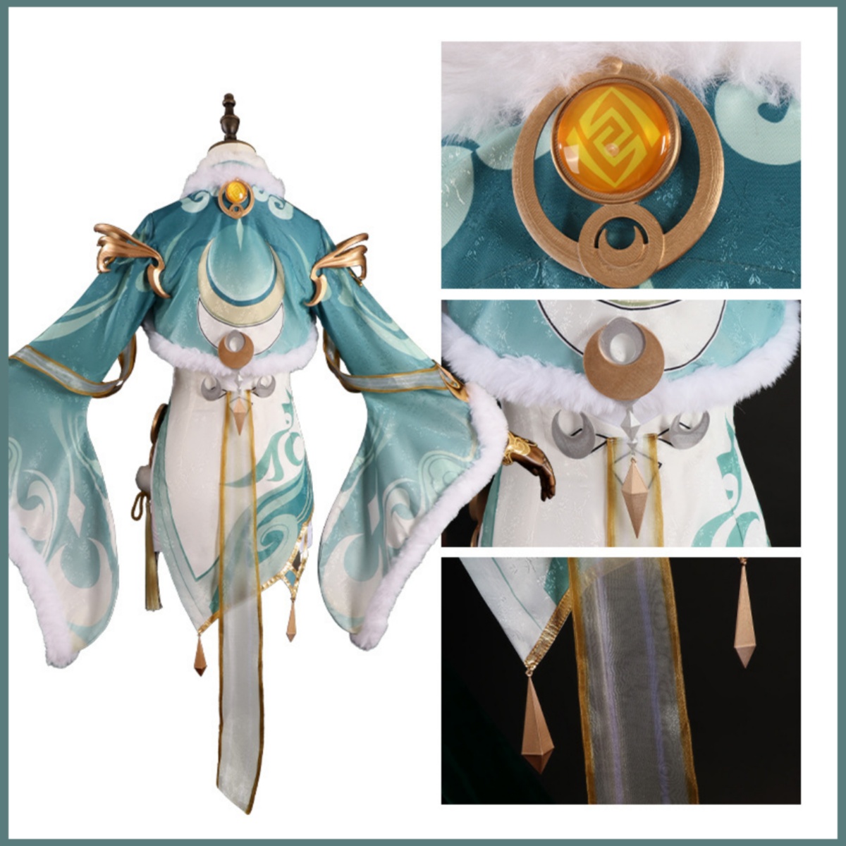 Game Zibai Cosplay Costume Gre - Women'S Clothing And Accessories recension och pris