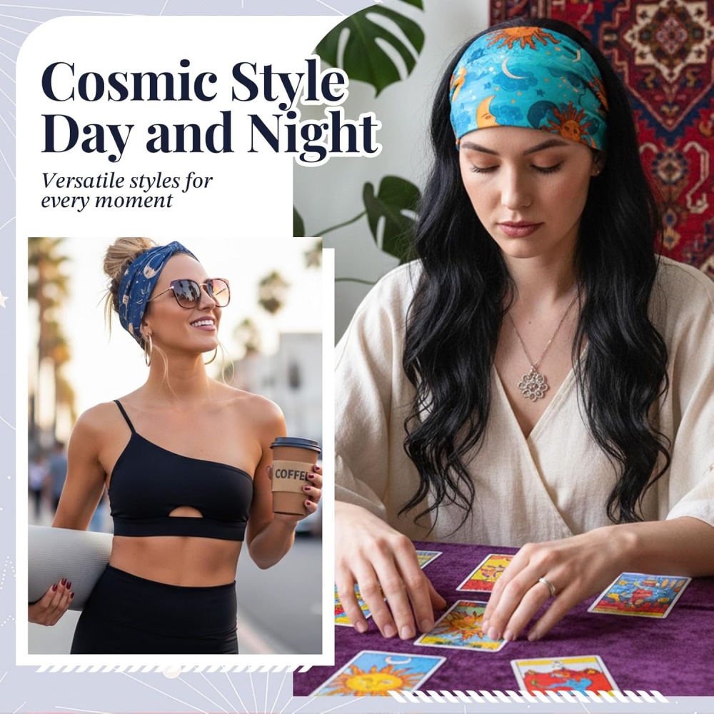 4 Pcs Wide Headbands for Women - Women'S Yoga Accessories recension och pris