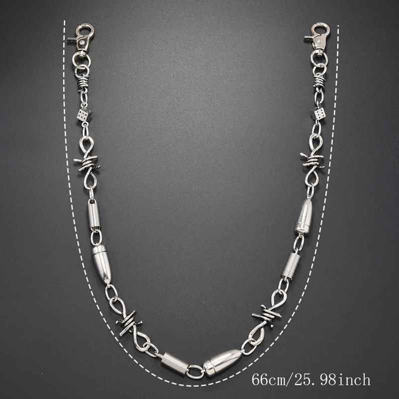 Men's Hip Hop Rock Thorn Spike - Women Accessories Pk recension och pris