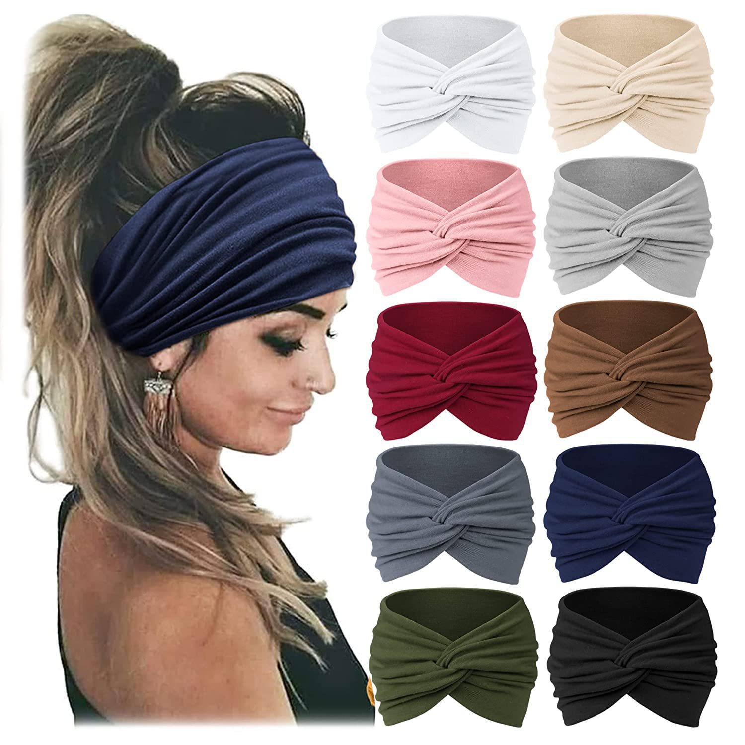 Women's Wide Elastic Headband, - Women'S Yoga Accessories recension och pris