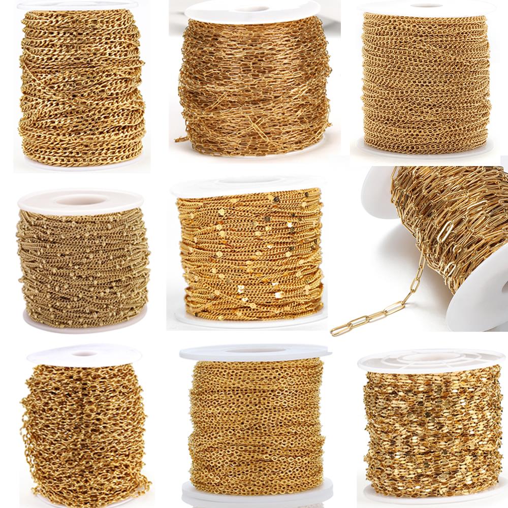 2Meters Stainless Steel Link C - Beaded Anklet Chain recension och pris