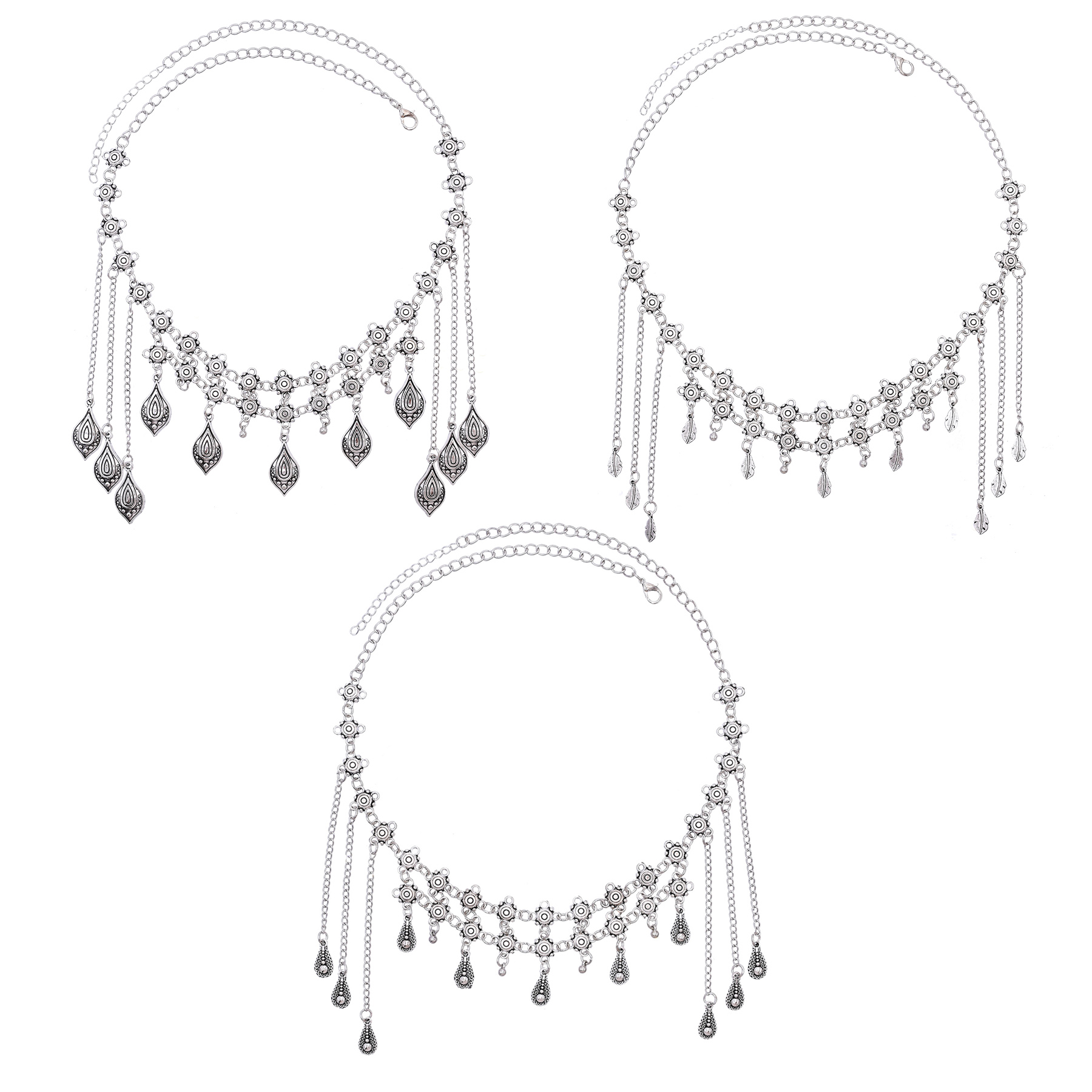 Vintage Silvery Alloy Long Cha - Women Accessories Nepal recension och pris