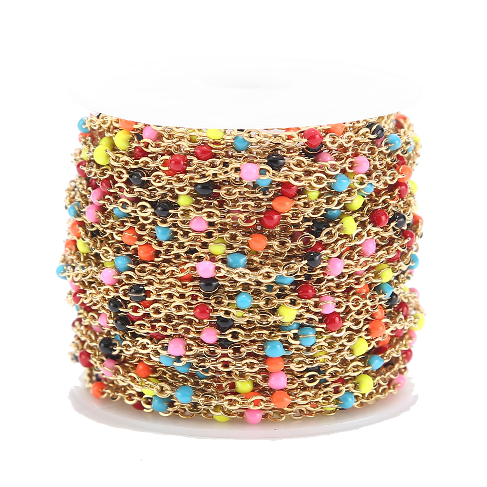 2mm Width 2M Stainless Steel C - Beaded Anklet Chain recension och pris