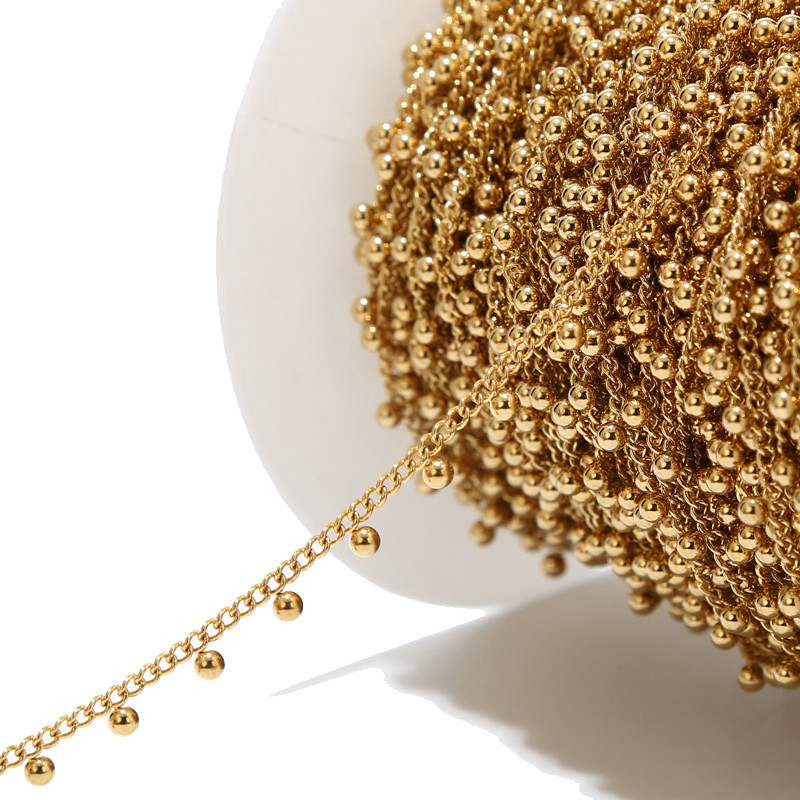 1 Meter Stainless Steel Drop B - Beaded Anklet Chain recension och pris