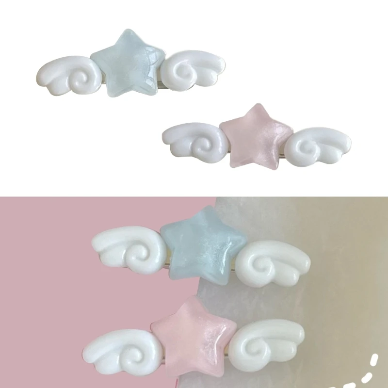New Jelly Pink Star Wings Hair - Women Accessories Pk recension och pris