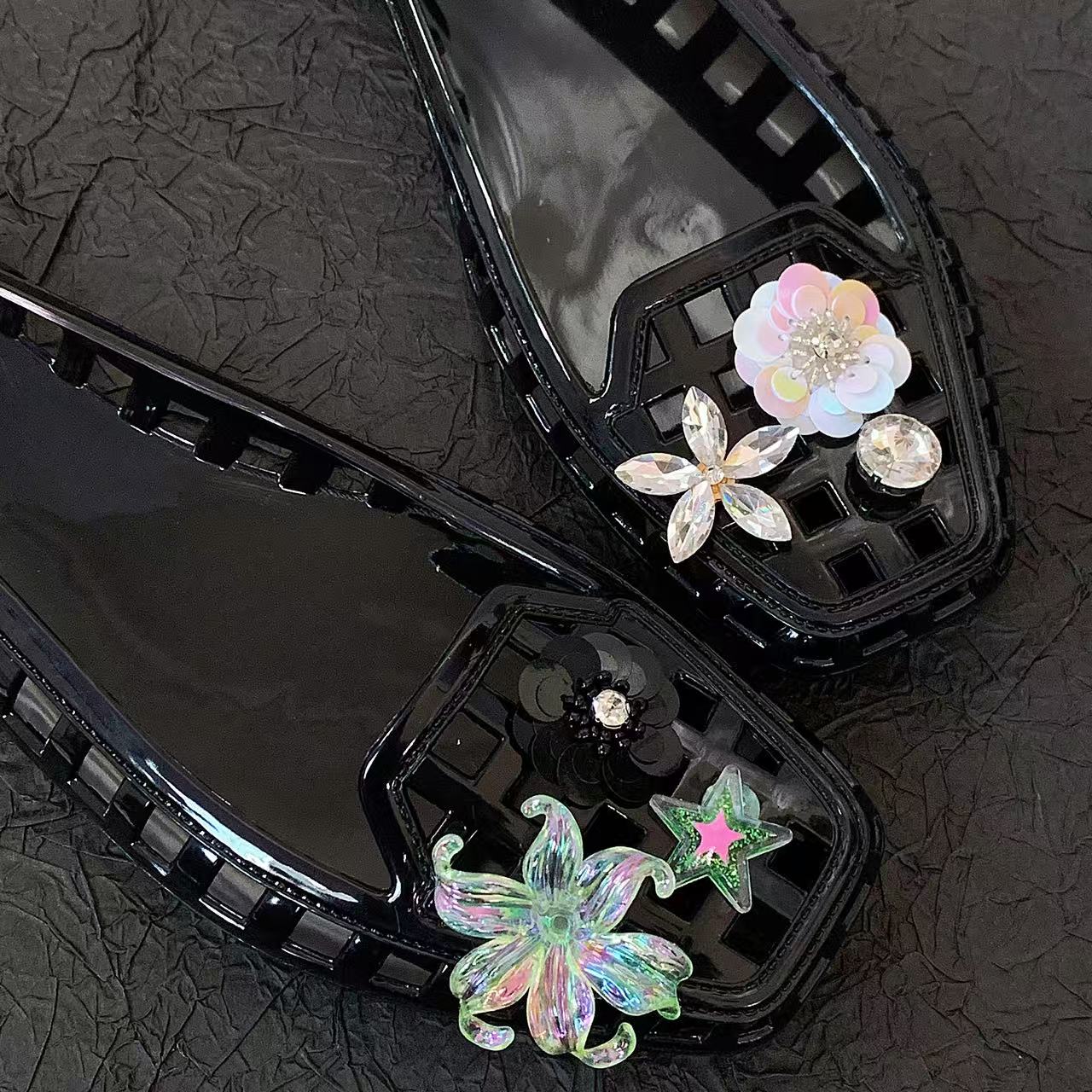 Jelly Crystal Shoes for Women, - Women'S Accessories For Shoes recension och pris