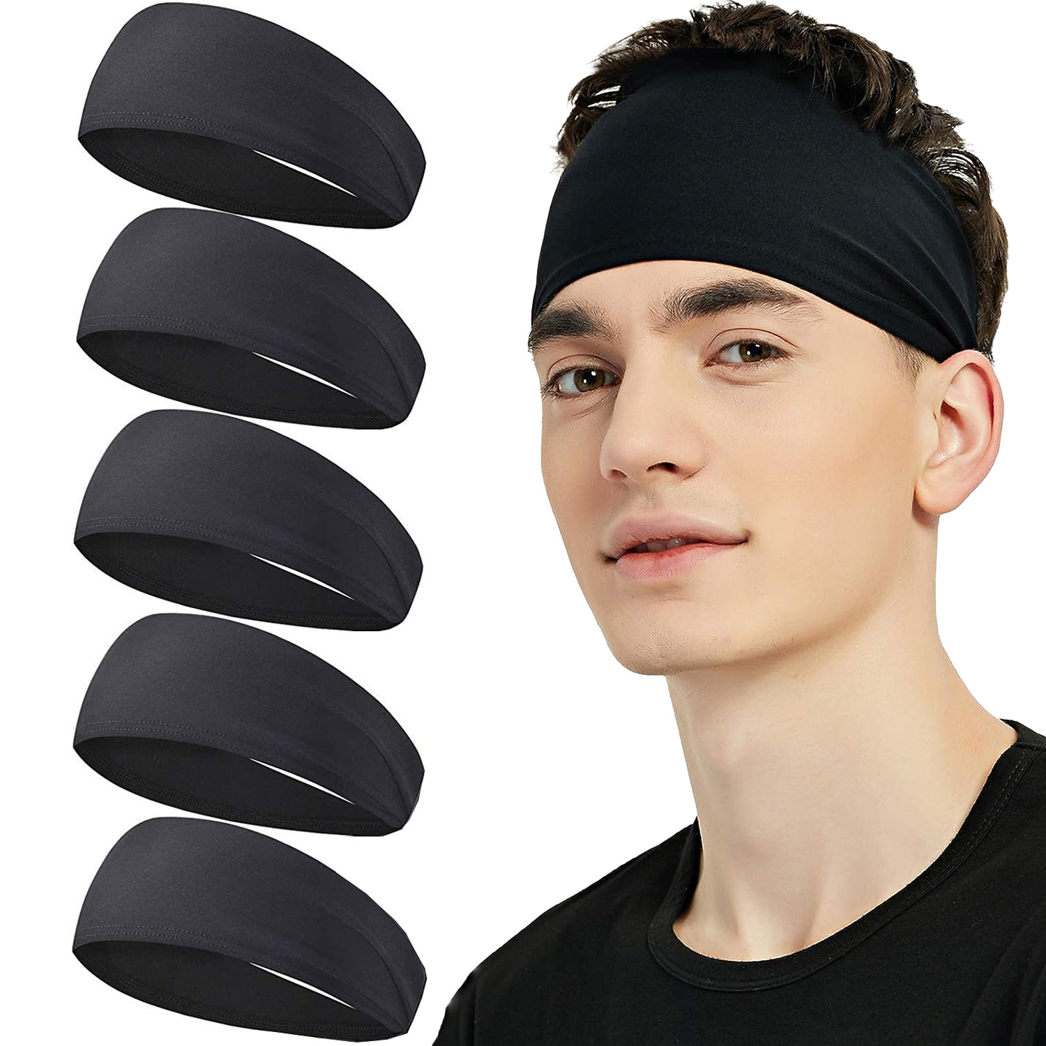 Sweatband for Men Women Elasti - Women'S Yoga Accessories recension och pris