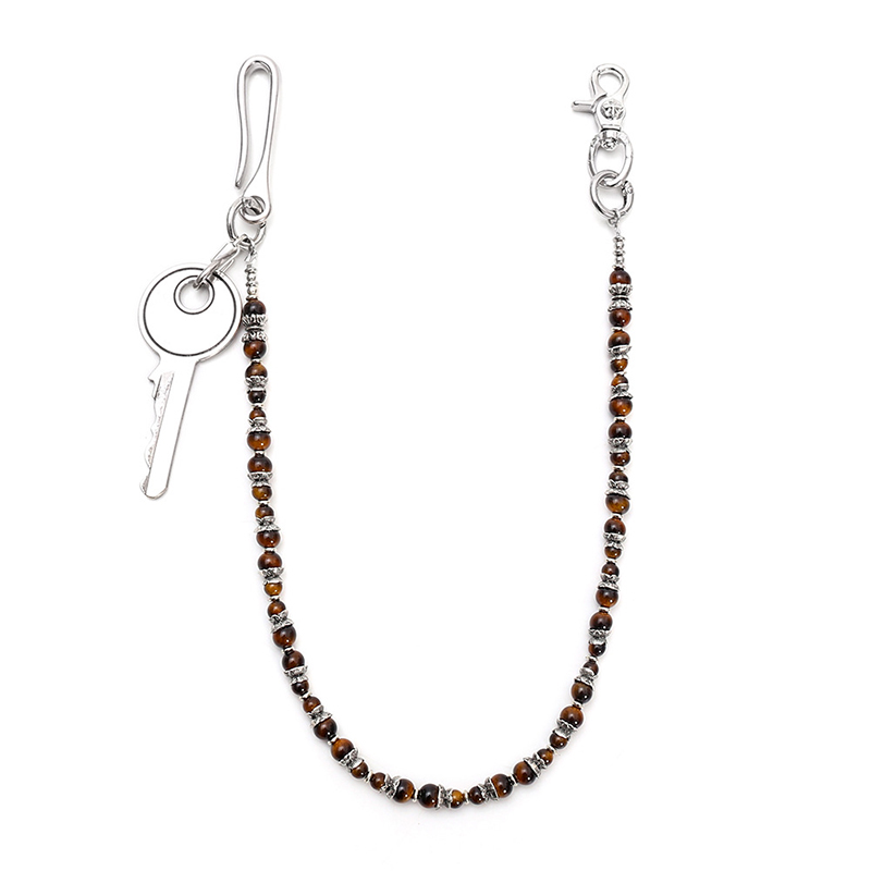 Hip Hop Punk Tiger Eye Beaded  - Women Accessories Pk recension och pris