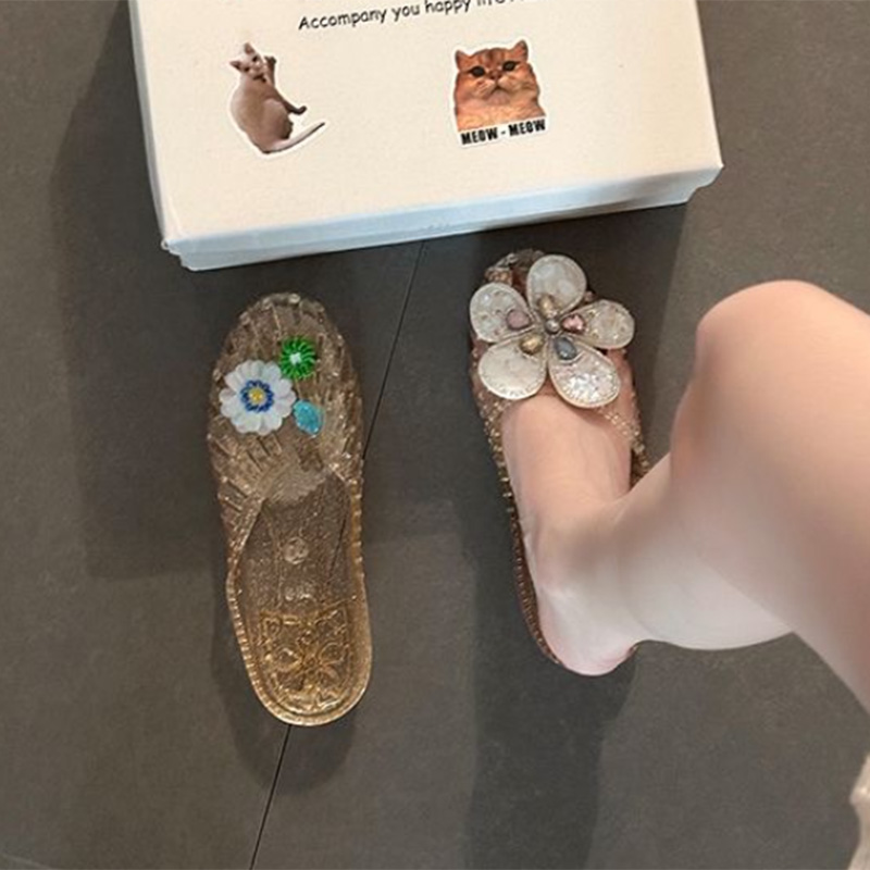 Korean Crystal Flower Jelly Sh - Women'S Accessories For Shoes recension och pris