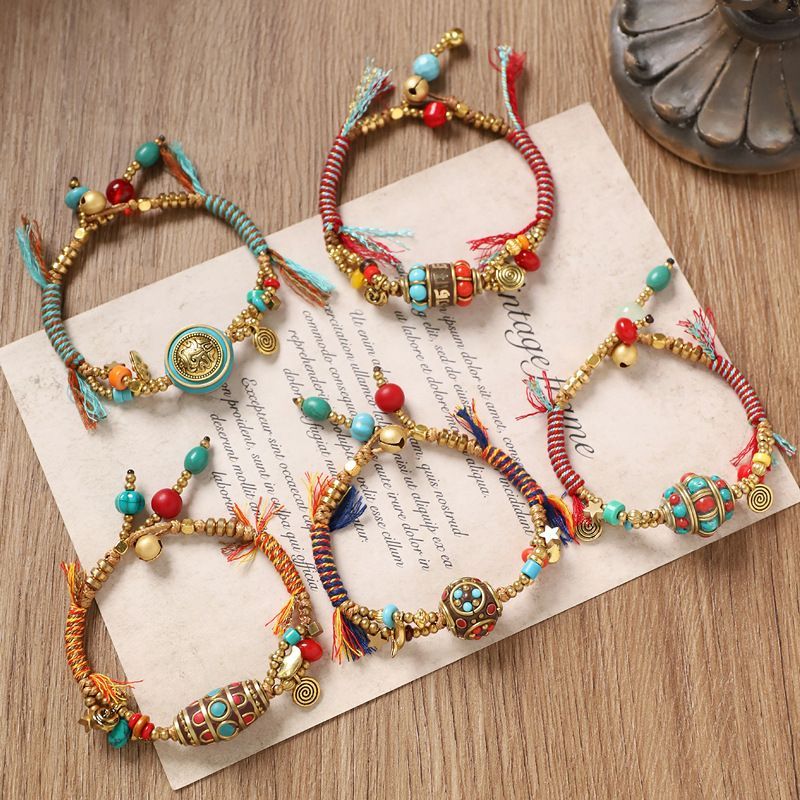 Tibetan Retro Woven Bracelet N - Women Accessories Nepal recension och pris