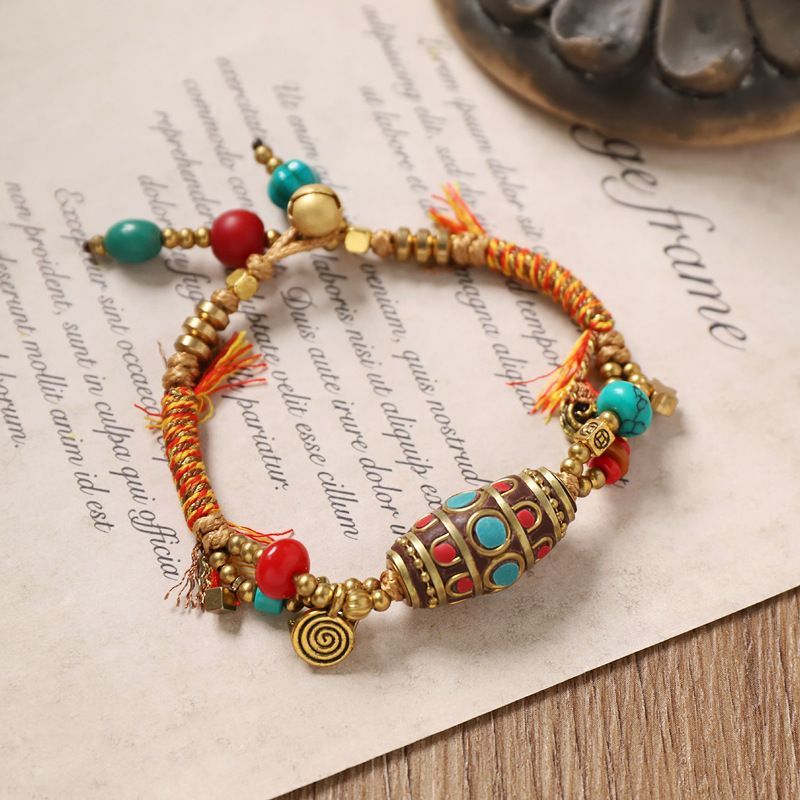 Tibetan Retro Woven Bracelet N - Women Accessories Nepal recension och pris