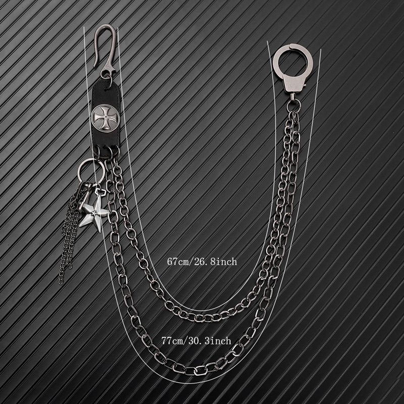 Punk Steet Cowhide Keychains C - Women Accessories Pk recension och pris