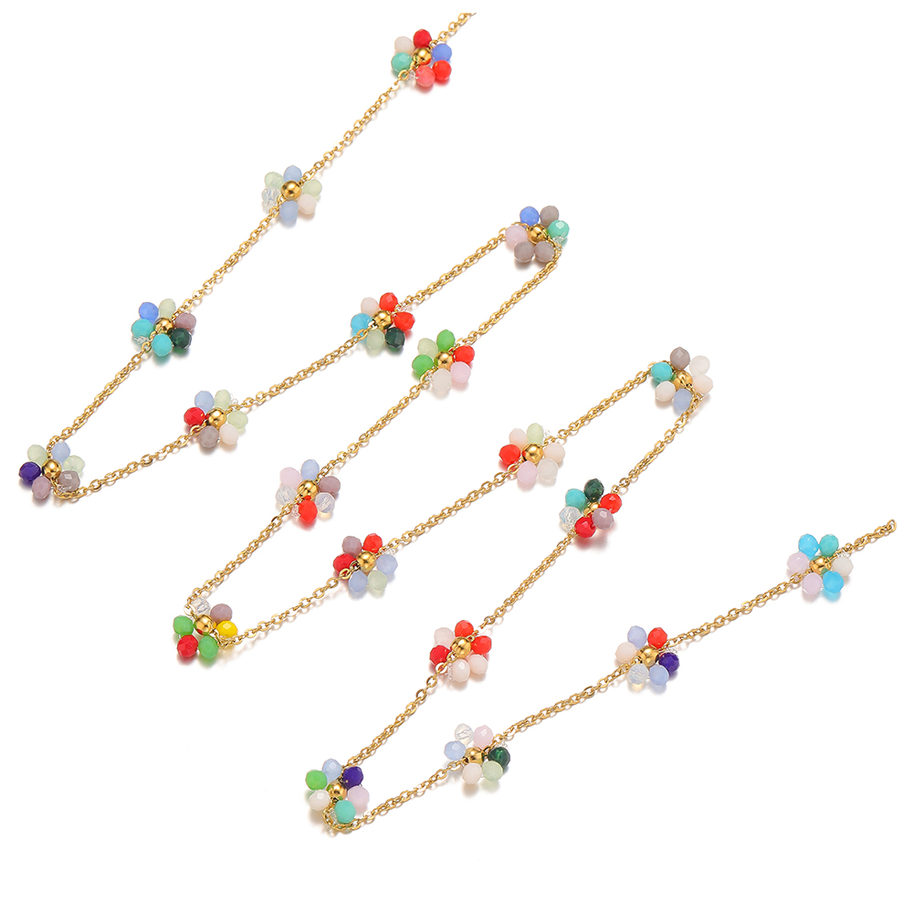 1 Meter Stainless Steel Pearl  - Beaded Anklet Chain recension och pris