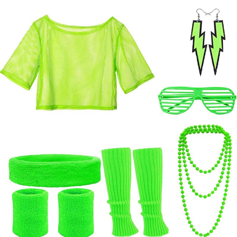 80s Hippie Disco Outfit Set Ne - Women'S Vacation Accessories recension och pris