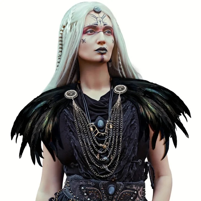 1pcs Viking Style Feather Cape - Women'S Viking Accessories recension och pris
