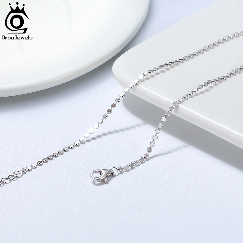 ORSA JEWELS Genuine 925 Sterli - Beaded Anklet Chain recension och pris