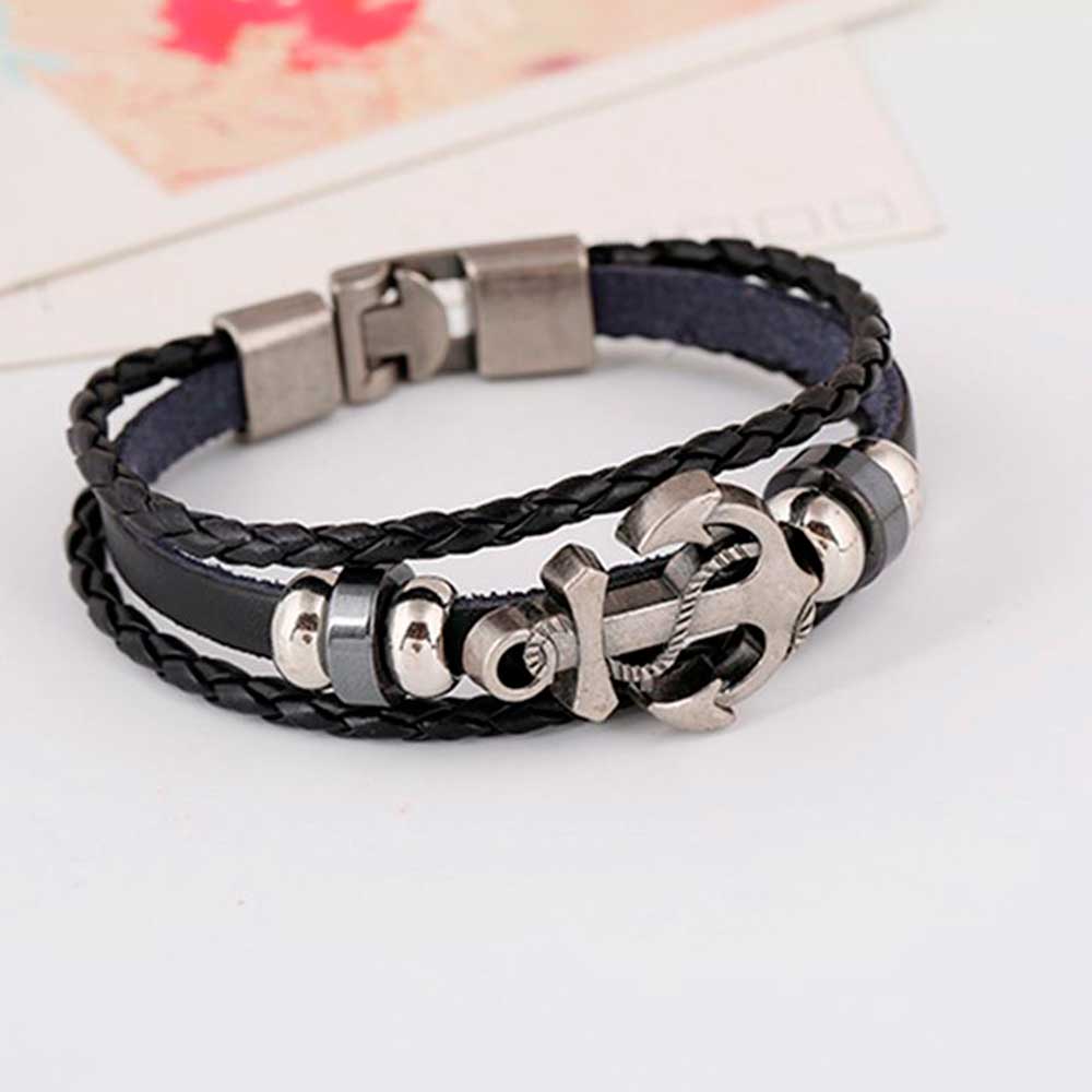 Multi Layered Vintage Leather  - Women Accessories Pk recension och pris