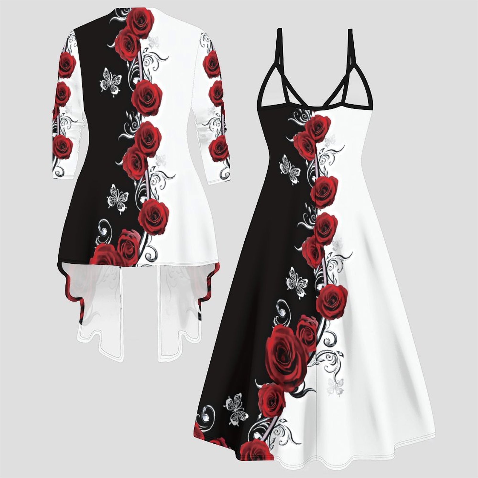 Print Two Piece Set Women Midi - Women'S Vacation Accessories recension och pris