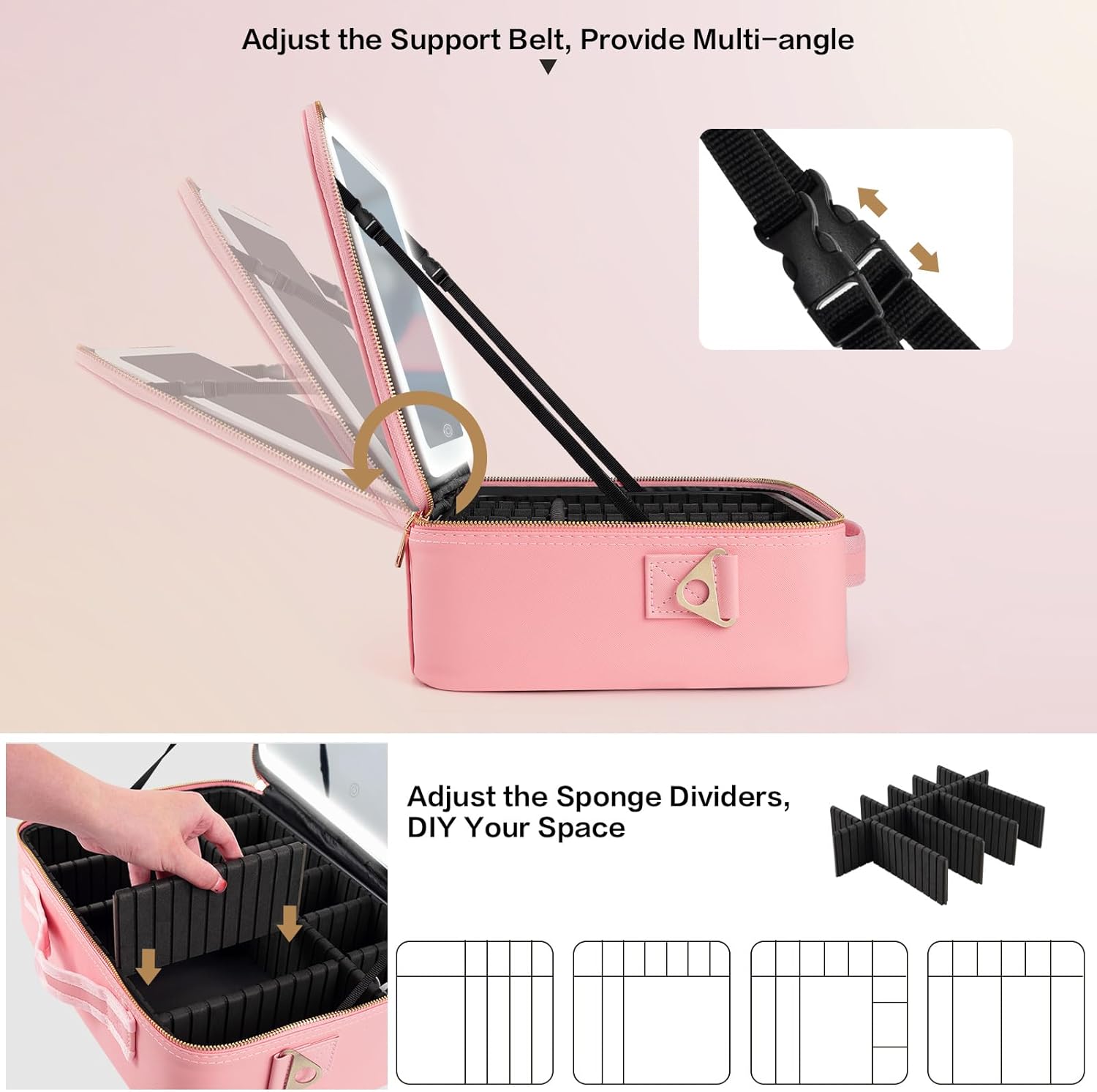 Large Capacity Makeup Bag 15'' - Women Accessories Organizer recension och pris