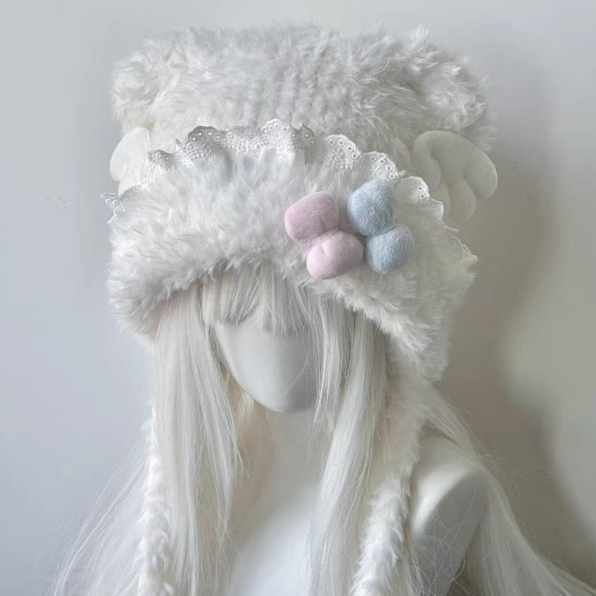Pink and blue bow-knotted lace - Women'S Ear Accessories recension och pris